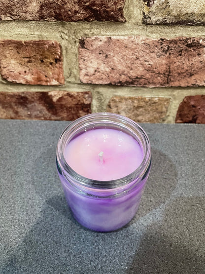 Lavender Marble Candle