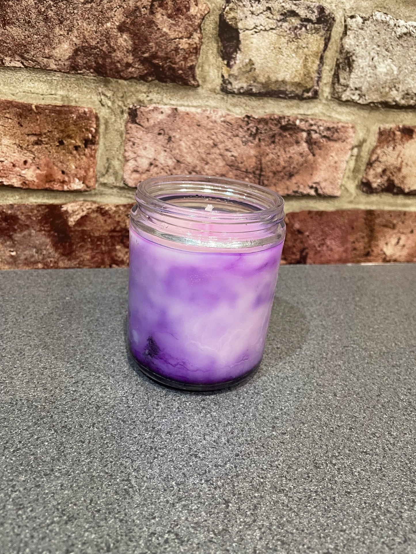 Lavender Marble Candle