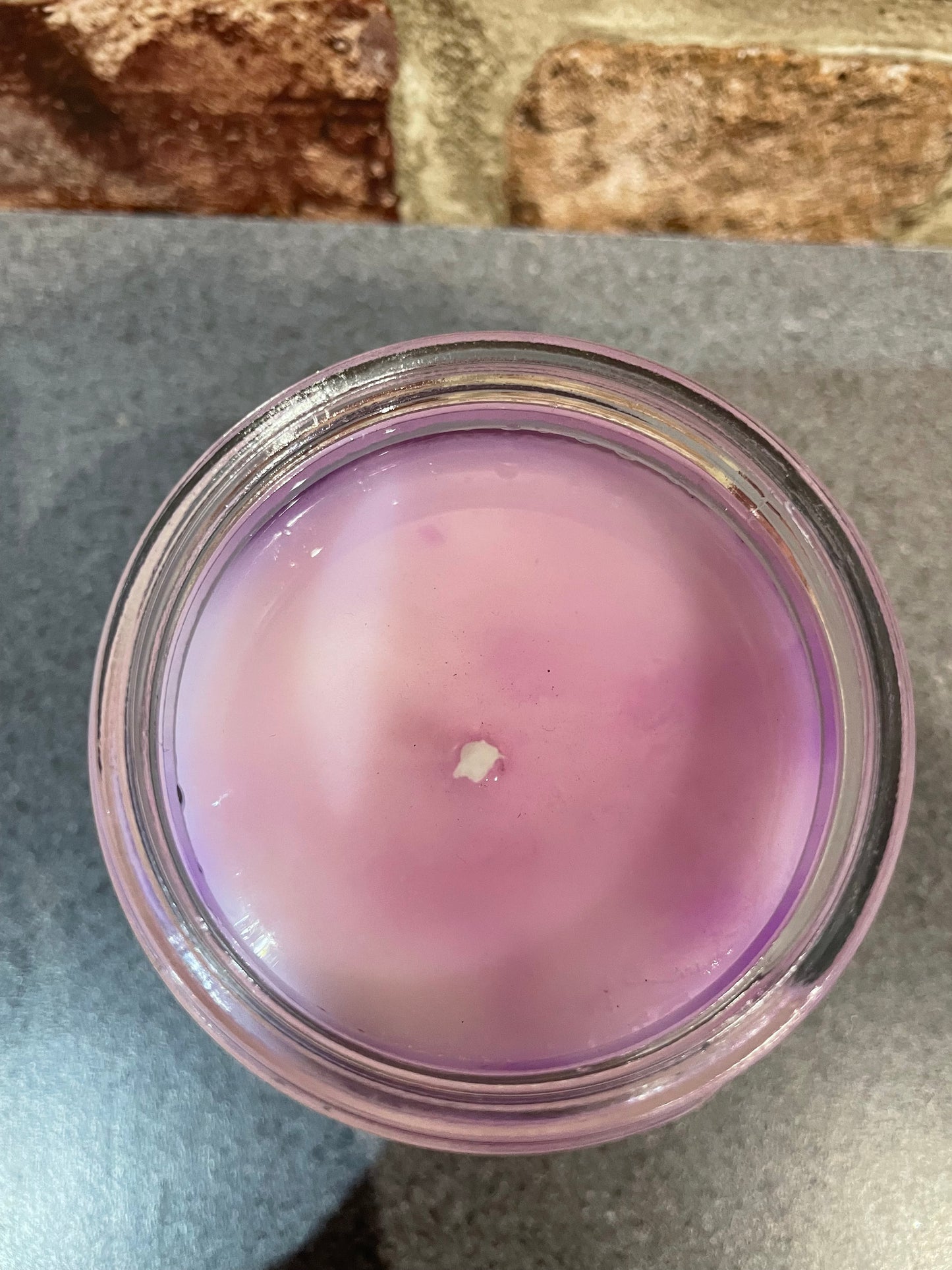 Lavender Marble Candle