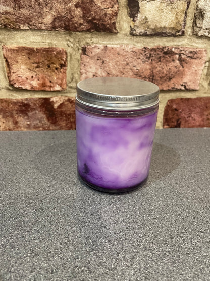 Lavender Marble Candle